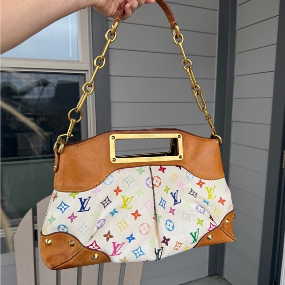 Louis Vuitton x Murakami Multicolor monogram Leather Bag Judy mm Y2K shoulder